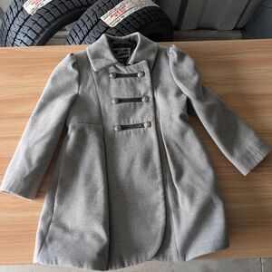Gray Double-Breasted Coat